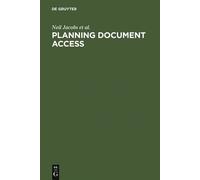 Neil Jacobs Anne Morris Julie Woodfield Eric Planning Docume (Copertina rigida)