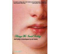 Neil Labute Things We Said Today (Tascabile)