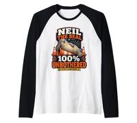 Neil The Seal 100 Percent Unbothered Funny Neil The Seal Maglia con Maniche Raglan