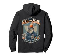 Neil The Seal Tasmania Traffic Cone Menace Felpa con Cappuccio