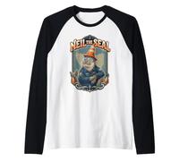 Neil The Seal Tasmania Traffic Cone Menace Maglia con Maniche Raglan