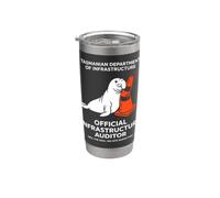 Neil The Seal Tasmanian Infrastructure Auditor Bicchiere termico in acciaio inox doppia parete