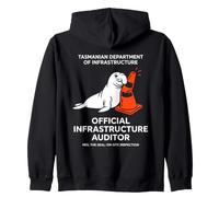 Neil The Seal Tasmanian Infrastructure Auditor Felpa con Cappuccio