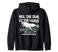Neil The Seal Ungovernable Southern Elephant Seal Felpa con Cappuccio