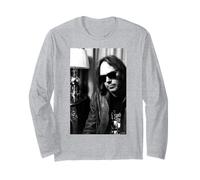 Neil Young Harvest Moon Singer di AJ Barratt Maglia a Manica