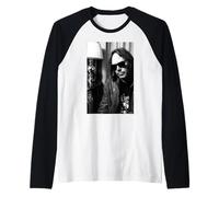 Neil Young Harvest Moon Singer di AJ Barratt Maglia con Maniche Raglan