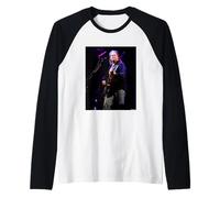Neil Young Heart of Gold Singer Live di Andy Willsher Maglia con Maniche Raglan