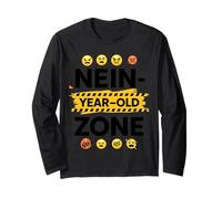 Nein Year Old Zone Funny Birthday Girls Boys Kids Maglia a Manica