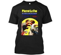 NEIOASVML Pierrot Le Fou French Film Godard Vintage T Shirt Sweatshirt Hoodie for Men Women Black Mens