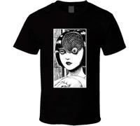 NEIOASVML Uzumaki Junji Ito T-Shirt Graphic Printed Top Tee for Men Mens