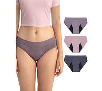 Neione Mutande Ciclo Mestruale Donna Slip Mestruali Mutandine Assorbenti Post Parto Hipster in Modal Pacco da 3 Amorio XL