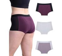 Neione Mutande Mestruali Donna Flusso Abbondante 50ml Assorbenti Vita Alta Cotone Boxer Ciclo Mestruale Pacco da 3 Liberal 3XL