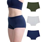Neione Mutande Mestruali Donna Flusso Abbondante 50ml Assorbenti Vita Alta Cotone Boxer Ciclo Mestruale Pacco da 3 Advocate L