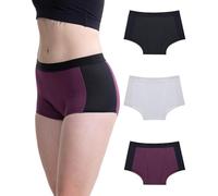 Neione Mutande Mestruali Donna Flusso Abbondante 50ml Assorbenti Vita Alta Cotone Boxer Ciclo Mestruale Pacco da 3 Spectrum L