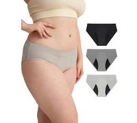 Neione Mutande Mestruali Donna Slip Ciclo Mestruale Mutandine Assorbenti Post Parto Hipster in Modal Pacco da 3 Zen M