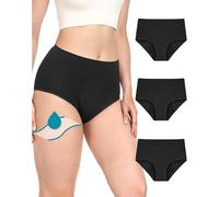 Neione Mutande Mestruali Donna Vita Alta Cotone Flusso Abbondante Slip 50ml | Anti-Perdite Protezione Notte e Sport, Pack Mutandine Mestruali, Slip Post-Parto Anti-Goccia, Slip Ultra Assorbente Lavabile