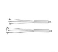 NEIQIUWING 2 fruste per uova in acciaio inox per panna, per mescolare salse, 2 pezzi