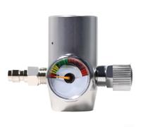NEIQIUWING 3/8-24 regolatore del gas filettato UNF con manometro 2000 PSI e accoppiatore rapido maschio 8mm per attrezzature automatizzate