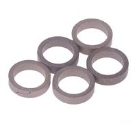 NEIQIUWING 5 pezzi Anelli del pistone a due livelli per compressore d'aria 40 MPa 30 MPa Anello di tenuta in metallo plastica robusta Vestibilità ottimale Grigio 1 cm Facile installazione sostituzione