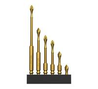 NEIQIUWING 6 Stück PH2 Kreuzschlitzschraubendreher-Bohrer mit Doppelkopf, 25-150 mm