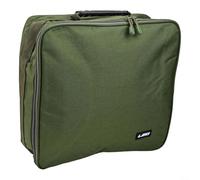 NEIQIUWING Borsa portaoggetti per mulinello e attrezzatura da pesca in tessuto Oxford ad alta densità, manico ergonomico, resistente ai graffi e all'acqua, design di facile accesso, L