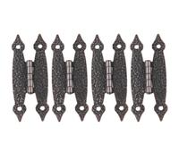 NEIQIUWING Cerniere decorative in ferro antiche a forma di H, confezione da 4 per armadi e cassettiere