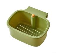 NEIQIUWING Cestello scolapiatti da appendere per cucina, multifunzionale cestello per lavello con rete fine per il drenaggio degli alimenti, design salvaspazio montaggio a parete in ABS, facile da