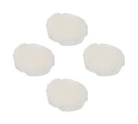 NEIQIUWING Confezione da 4 tamponi lucidanti in finto lana di pecora per levigatrice orbitale, 125 mm, per lucidatura auto, legno, vetro e acciaio inossidabile