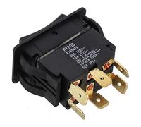 NEIQIUWING Interruttore rocker HY60B, ON-Off-ON, 125/250 V, 20/15 A, 6 poli, protezione IP54, per dispositivi industriali