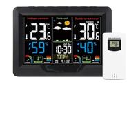 NEIQIUWING Orologio senza fili con display a colori e sensore di comfort interno (display da 12 o 24 ore)