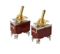 NEIQIUWING Per barche e camper, interruttore a levetta 20 A, interruttore a levetta a 3 vie, inserto auto, 100.000 cicli di accensione, 14 connettori piatti