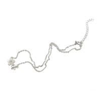 NEIQIUWING Per gioielli alla moda, collana oro argento per feste e | Zirconia taglio diamante, parte anteriore piatta, retro appuntito, scintillio mozzafiato, pietra da 5 mm