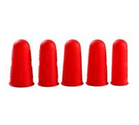 NEIQIUWING Protezioni per le dita in silicone resistente al calore, antiscivolo, elastiche, per artigianato, cucito, per cera, miele, colla, protezione da scottature, bolle, lavabili in lavastoviglie