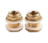 NEIQIUWING Riduttore filettato, adattatore esagonale in ottone per serbatoi d'acqua