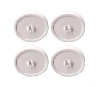 NEIQIUWING Ruote di ricambio per cestello lavastoviglie - Ruote in plastica robuste per uno scorrimento fluido, facile montaggio e maggiore stabilità, molti modelli di lavastoviglie, bianco(4)