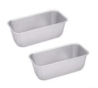NEIQIUWING Set 2 per Pane 20cm Alluminio per calore Uniforme per Brioche e Plumcake - Accessori Cucina 7.87x3.85 Pollici