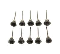 NEIQIUWING Set di 10 mini spazzole metalliche con dischi in ottone per smerigliatrici o trapani