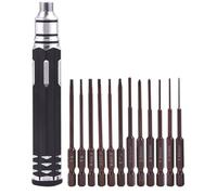 NEIQIUWING Set di cacciaviti esagonali 12 in 1 - Utensili per hobby RC per modellini auto, robot e lavori fai da te