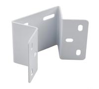 NEIQIUWING Supporto da parete angolare per telecamera CCTV a 90 gradi, in metallo, nero, bianco, resistente alle intemperie, per sorveglianza esterna, dimensioni standard (bianco)