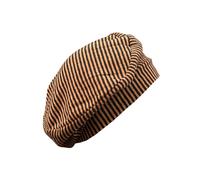 NEIRAMI basco donna righe nero/zucca AC07MS MADE IN ITALY