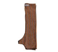 NEIRAMI manicotti donna a righe nero/zucca AC16MS MADE IN ITALY