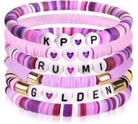 NEITWAY Braccialetto KPop 6 set, braccialetti per cantanti coreane, accessori gioielli Kpop per appassionati, kit braccialetti per fan dei film pop coreani Accessori
