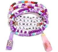 NEITWAY Braccialetto KPop 6 set, braccialetti per cantanti coreane, accessori gioielli Kpop per appassionati, kit braccialetti per fan dei film pop coreani Accessori