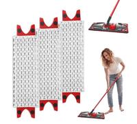 Neiveino 3 Pezzi per Vileda Revolution Panni Ricambio Kit, per Straccio Pavimenti Vileda Ultramax/UltraMax Plus 2 in 1 Ricarica, Microfibra Mop Pad, per Lavaggio Sporco Pulizia Pavimento