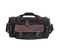 Neiyty Borsa da Viaggio, Borsa a Tracolla per Laptop Durevole in Microfibra Resistente All'abrasione e Tela con Cinghie Regolabili per Viaggi D'affari Pendolari degli Studenti (Nera)
