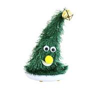 Neiyty Cappello Natalizio Elettrico con Babbo Natale Che Canta e Balla | Morbido Peluche e Feltro di Poliestere, Si Illumina con la Musica, Funziona a Batteria per Decorazioni per Feste,