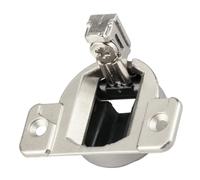 Neiyty Cerniera per Porta Dell'armadio, Cerniera Compatta da 110 Gradi con Chiusura Automatica in Acciaio Inossidabile con Impostazioni Regolabili, per Piastre di Montaggio Blum