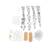 Neiyty Formine per Argilla in Acciaio Inossidabile, Set di Stampi per | Materiale resistente alla ruggine, sicuro per i bambini, ideale per l\'artigianato, usi versatili