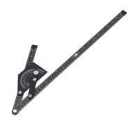 Neiyty Goniometro in Alluminio Goniometro Smussato Universale 0-180 Gradi Angolo di Alluminio Righello Strumento per la Lavorazione del Legno