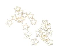 Neiyty Graffette Carine, Design Antiscivolo con Stella e Luna | Portatile, materiale metallico, resistente alla ruggine, per l\'organizzazione di documenti, casa e ufficio